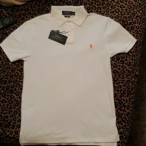 Youth Ralph Lauren polo shirt white
